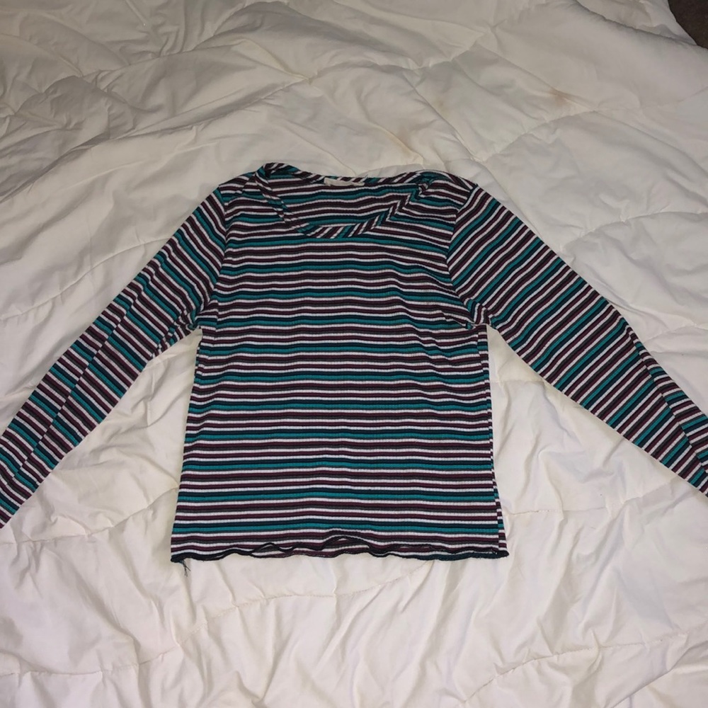striped long sleeve shirt